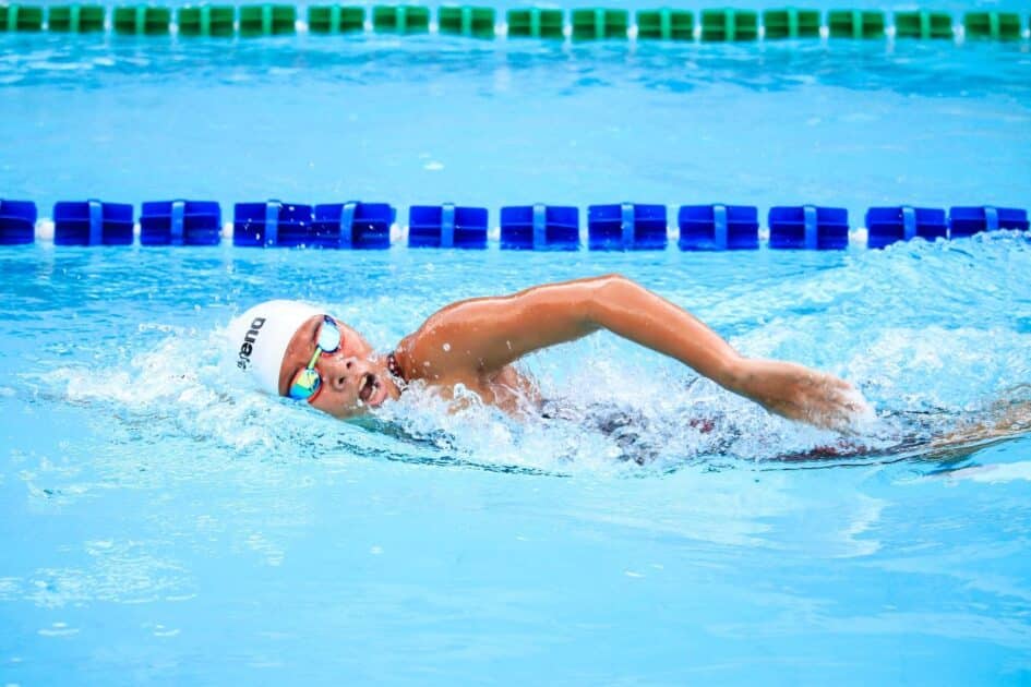 Swimmer in a triathlon