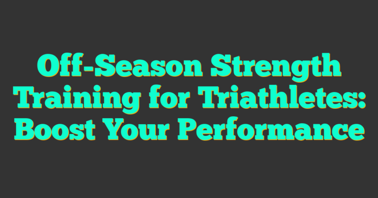 Off-Season Strength Training for Triathletes: Boost Your Performance (2026)