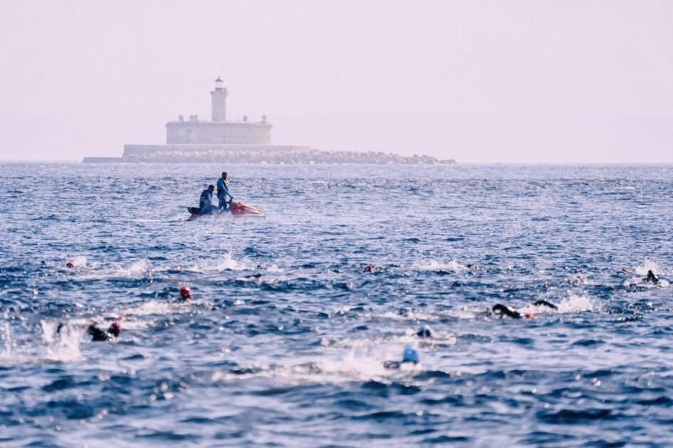 The best swimming pace for a triathlon