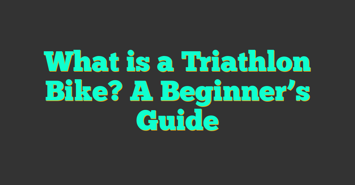 What is a Triathlon Bike? A Beginner’s Guide